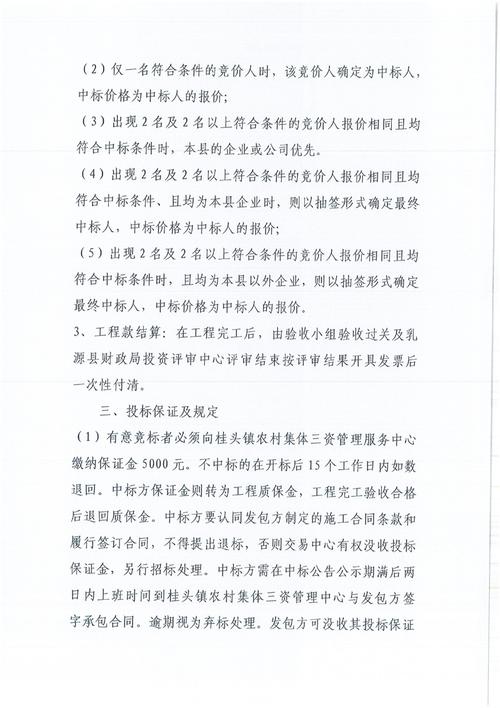 乡镇招投标项目（乡镇招投标实施办法）