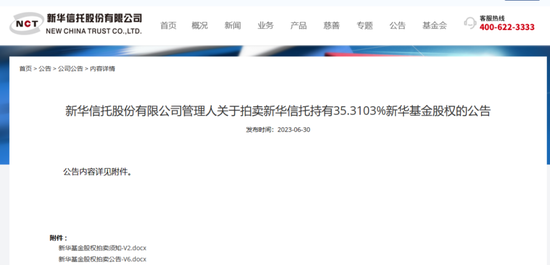 又有基金公司股权遭拍卖！